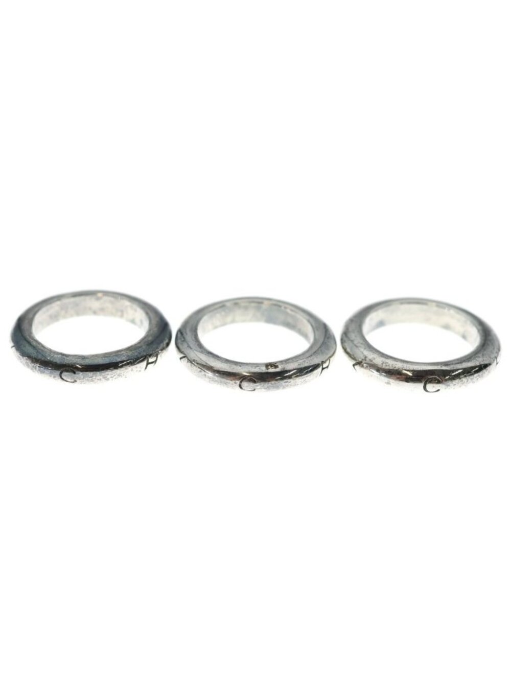 Chanel Logo Ring Silver